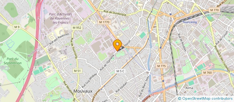 localisation de l'entreprise LA TOCADE  TOURCOING