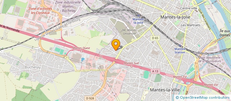 localisation de l'entreprise LA TOILE à MANTES-LA-VILLE