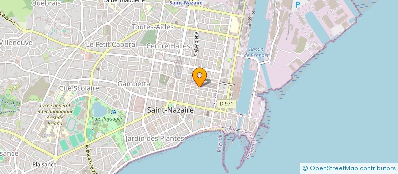 localisation de l'entreprise LA TOILE  SAINT-NAZAIRE