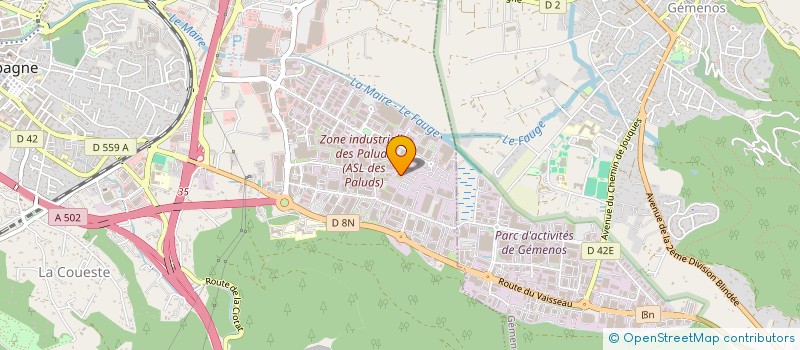 localisation de l'entreprise LA TOILE DU BOULANGER à AUBAGNE