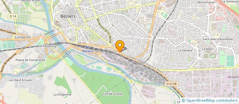 localisation de l'entreprise LA TOILE FINANCIERE  BEZIERS