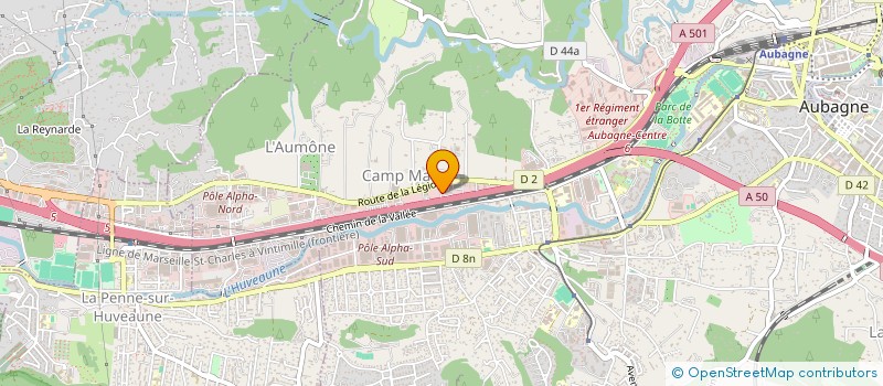 localisation de l'entreprise LA TOISON D'OR à AUBAGNE