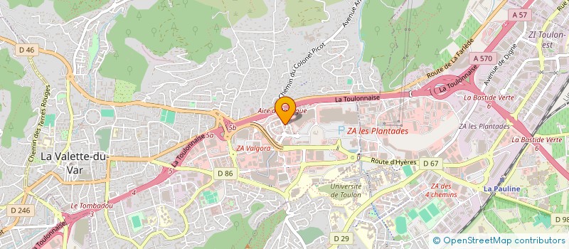 localisation de l'entreprise LA TOITURE PROVENCALE  LA VALETTE-DU-VAR