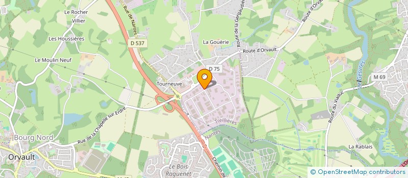 localisation de l'entreprise LA TOLERIE ARMORICAINE à TREILLIERES