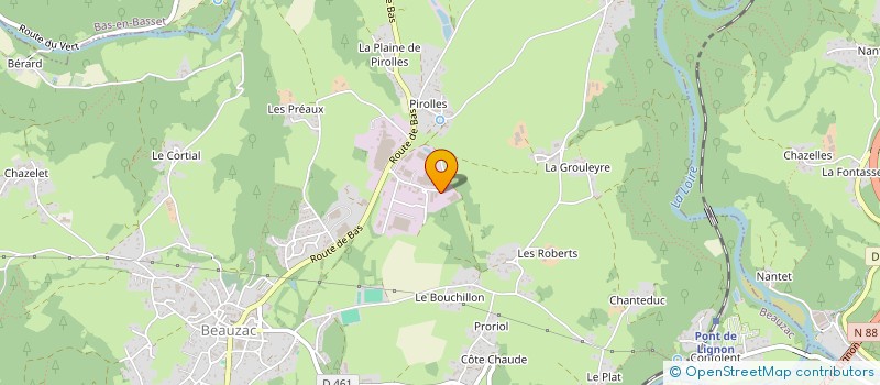 localisation de l'entreprise LA TOLERIE FOURNEL  BEAUZAC