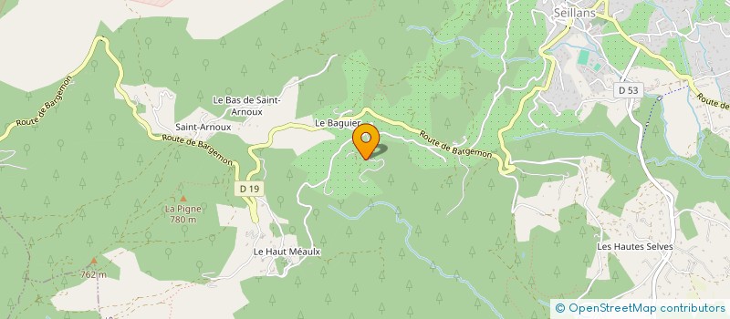 localisation de l'entreprise LA TOMATE HEUREUSE  SEILLANS