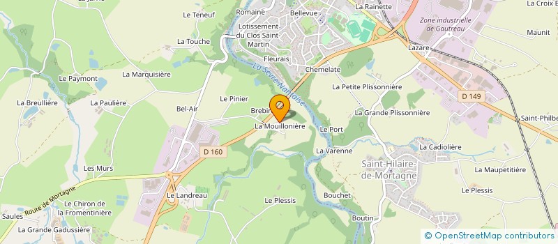 localisation de l'entreprise LA TONDEUSE QUI BROUTE  CHANVERRIE