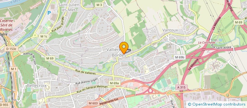 localisation de l'entreprise LA TONNARA à SAINT-JULIEN-LES-METZ