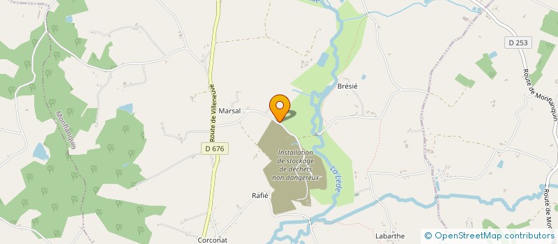 localisation de l'entreprise LA TONNELLE  MONFLANQUIN