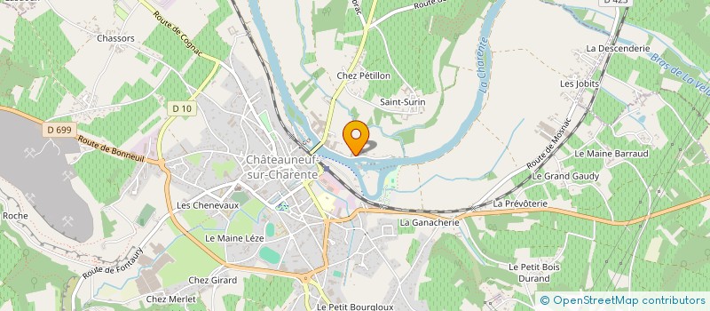 localisation de l'entreprise LA TONNELLERIE à CHATEAUNEUF-SUR-CHARENTE