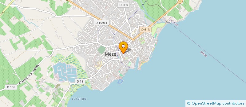 localisation de l'entreprise LA TOPAZE à MEZE