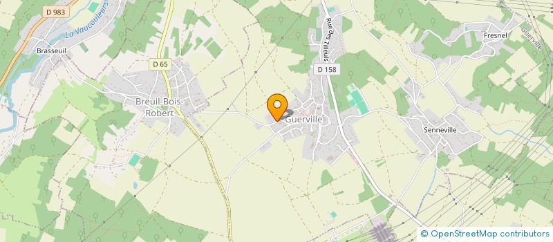 localisation de l'entreprise LA TOQUE AU VILLAGE  GUERVILLE