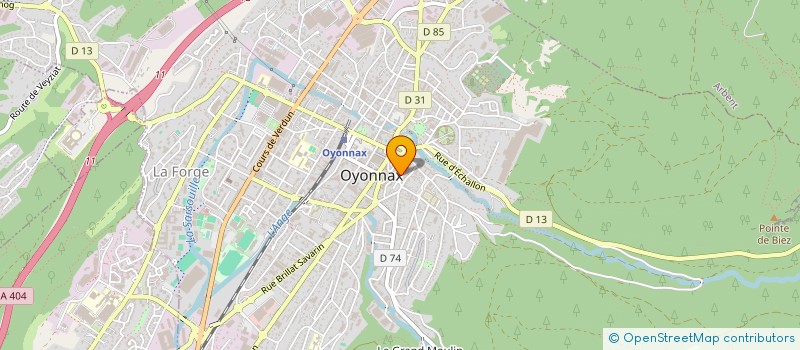 localisation de l'entreprise LA TOQUE BLANCHE à OYONNAX
