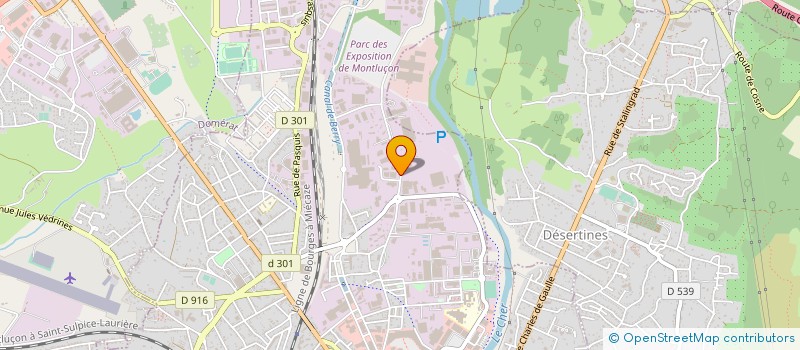 localisation de l'entreprise LA TOQUE BOURBONNAISE à MONTLUCON