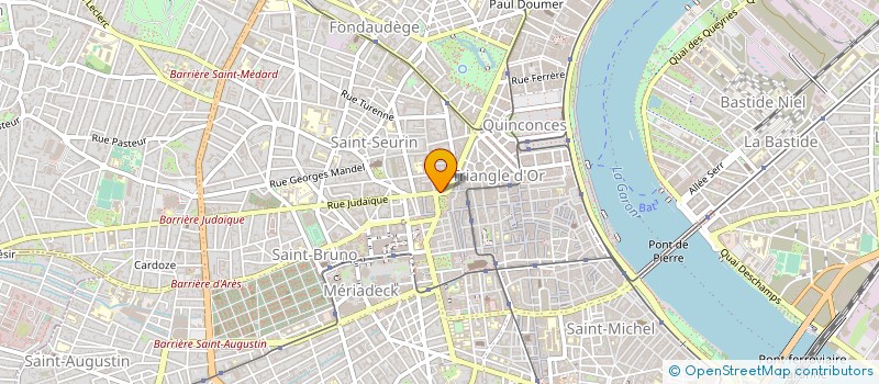 localisation de l'entreprise LA TOQUE CUIVREE GAMBETTA à BORDEAUX