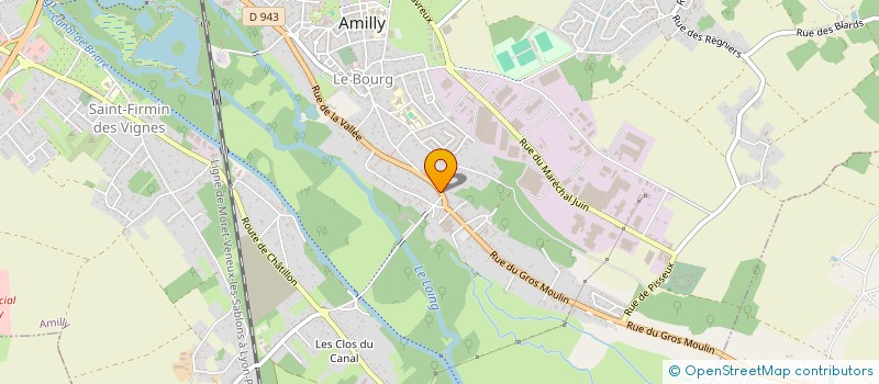 localisation de l'entreprise LA TOQUE DU GROS MOULIN  AMILLY