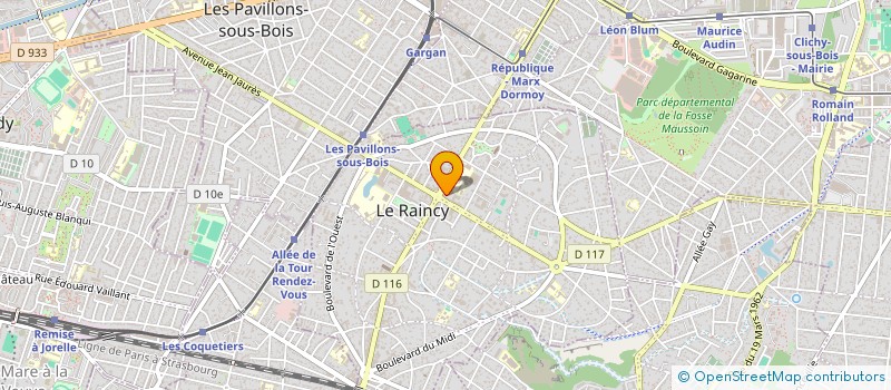 localisation de l'entreprise LA TOQUE ZEN  LE RAINCY