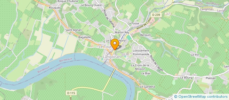 localisation de l'entreprise LA TORNADE  LANGOIRAN