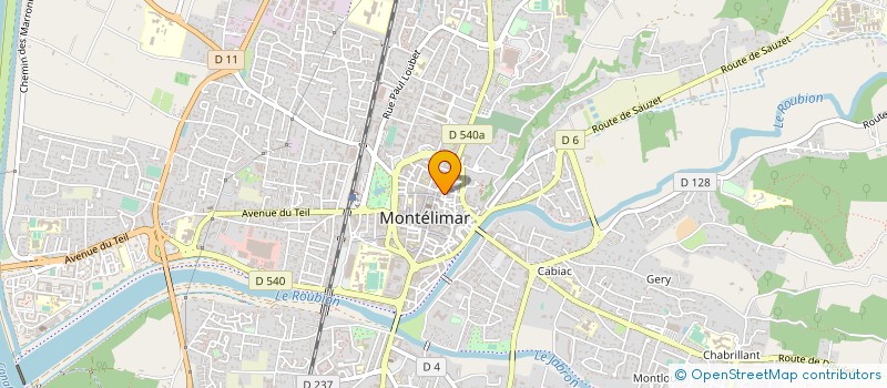 localisation de l'entreprise LA TORREFACTION DU CHATEAU  MONTELIMAR