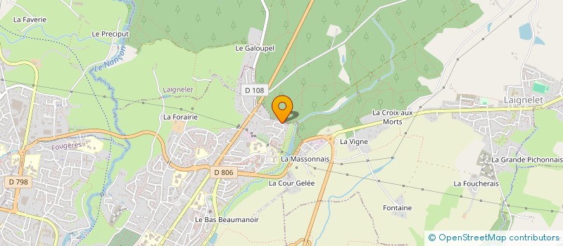 localisation de l'entreprise LA TORTUE  FOUGERES