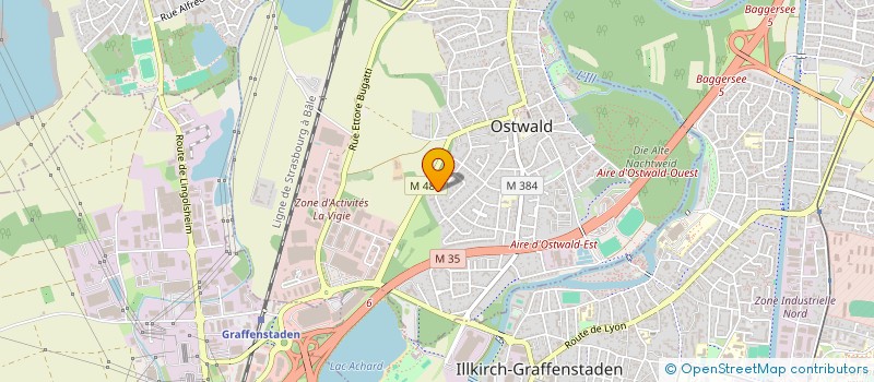 localisation de l'entreprise LA TORTUE  OSTWALD