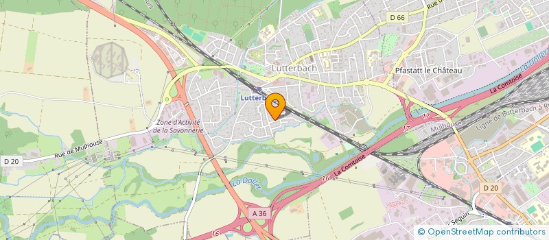 localisation de l'entreprise LA TORTUE  LUTTERBACH