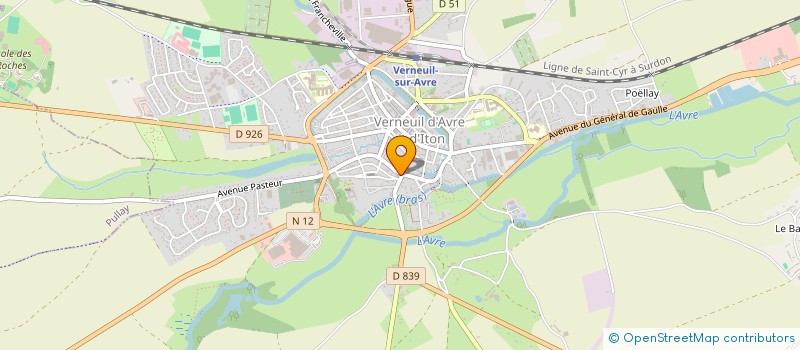 localisation de l'entreprise LA TORTUE  VERNEUIL D'AVRE ET D'ITON