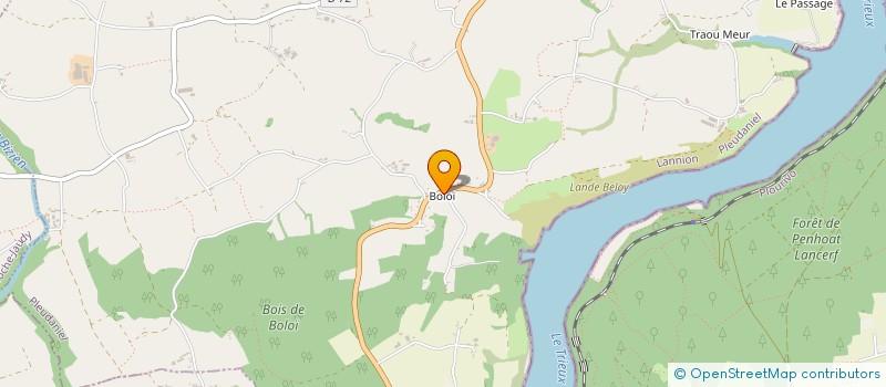 localisation de l'entreprise LA TORTUE  PLEUDANIEL