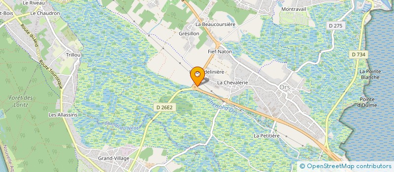 localisation de l'entreprise LA TORTUE CHATELAINE à LE CHATEAU-D'OLERON