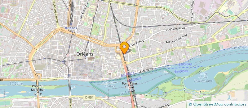 localisation de l'entreprise LA TORTUE MAGIQUE à ORLEANS