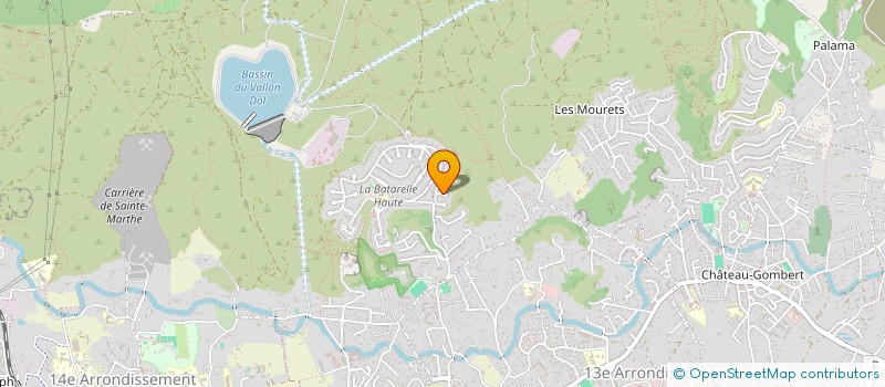 localisation de l'entreprise LA TORTUE SUR UN NENUPHAR  MARSEILLE