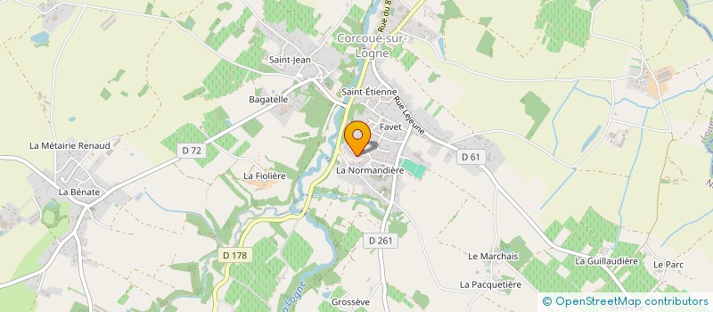 localisation de l'entreprise LA TORTUE TRANQUILLE  CORCOUE-SUR-LOGNE