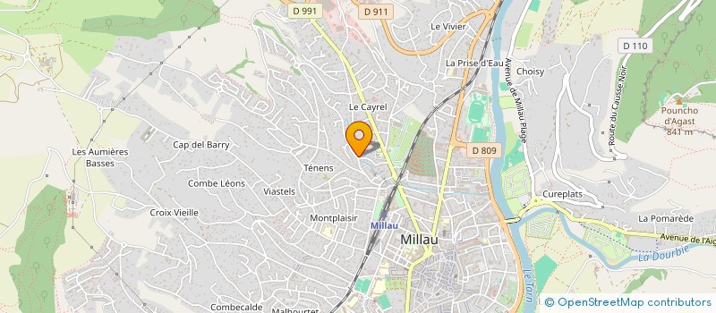 localisation de l'entreprise LA TORTUGA  MILLAU