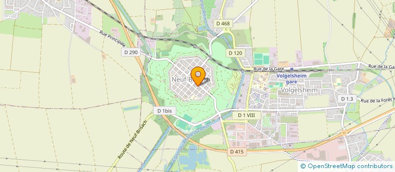 localisation de l'entreprise LA TOSCANA  NEUF-BRISACH