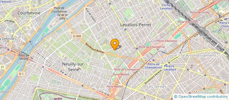 localisation de l'entreprise LA TOSCANA à NEUILLY-SUR-SEINE