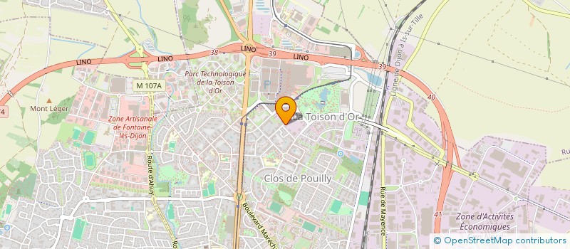 localisation de l'entreprise LA TOSCANA  DIJON