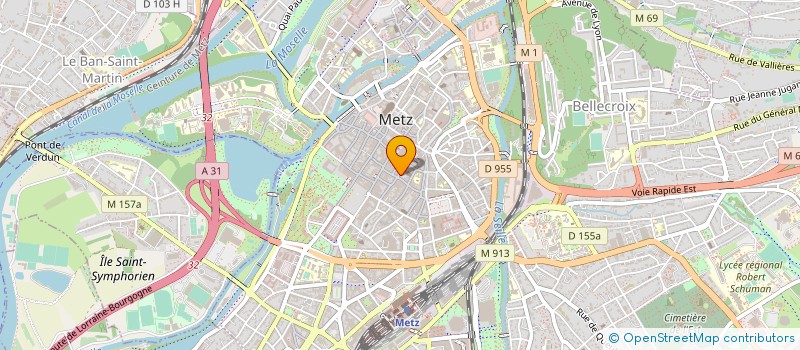 localisation de l'entreprise LA TOSCANE à METZ