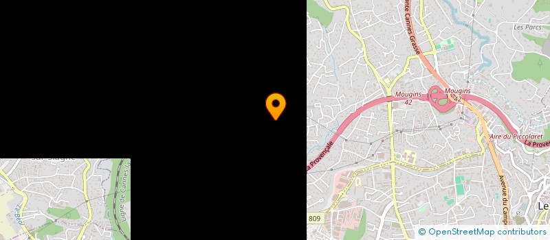 localisation de l'entreprise LA TOSCANE à MOUGINS