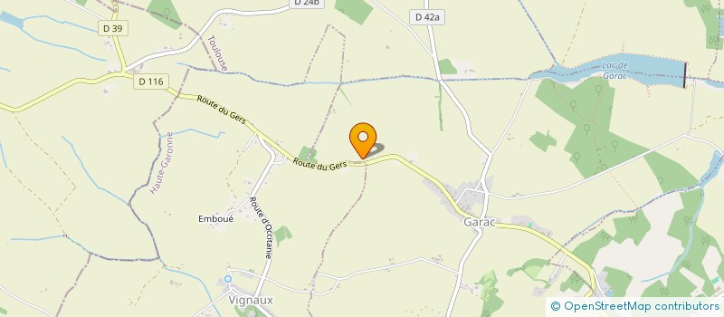 localisation de l'entreprise LA TOSCANE  GARAC