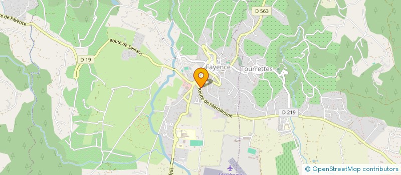 localisation de l'entreprise LA TOSCANE  FAYENCE