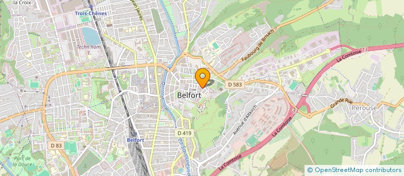 localisation de l'entreprise LA TOUCH D'ART  BELFORT
