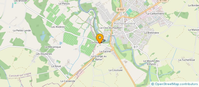 localisation de l'entreprise LA TOUCHE D'AMOUR  ROCHESERVIERE