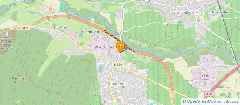 localisation de l'entreprise LA TOUCHE FINALE  CHATENOIS