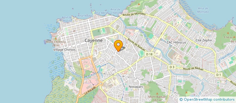 localisation de l'entreprise LA TOUCHE FINALE à CAYENNE