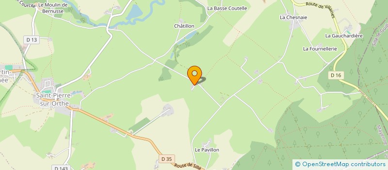 localisation de l'entreprise LA TOUCHE MORIN  VIMARTIN-SUR-ORTHE