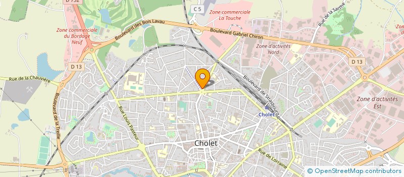 localisation de l'entreprise LA TOUCHETIERE à CHOLET