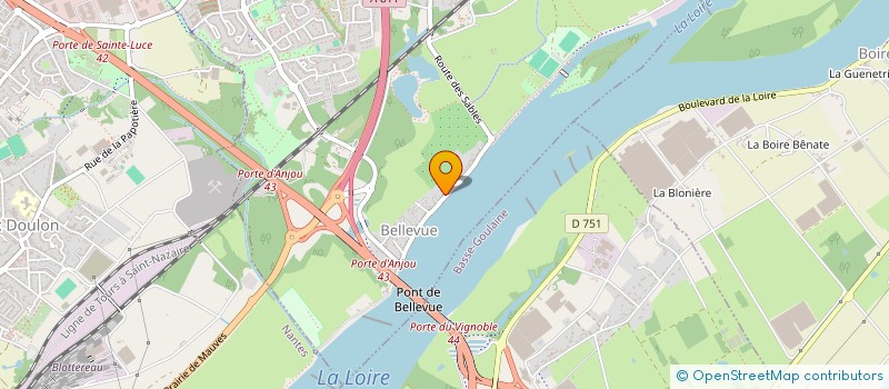 localisation de l'entreprise LA TOUE DE NANTES à SAINTE-LUCE-SUR-LOIRE