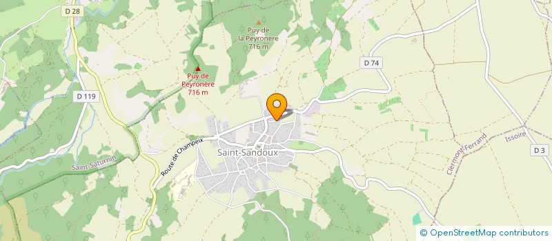 localisation de l'entreprise LA TOUILLETTE DISTRIBUTION à SAINT-SANDOUX