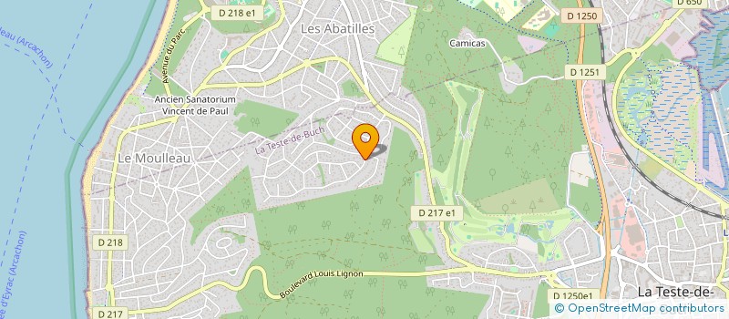 localisation de l'entreprise LA TOULONNAISE à LA TESTE-DE-BUCH
