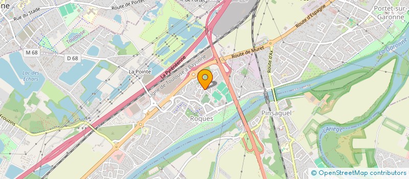 localisation de l'entreprise LA TOULOUSAINE  ROQUES